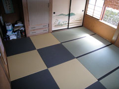 白山市女原町　S様邸　表替え工事＆ヘリ無し畳、新畳組み